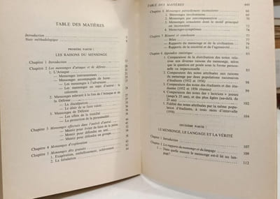 Les fondements du mensonge