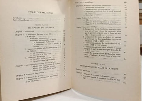 Les fondements du mensonge. Durandin