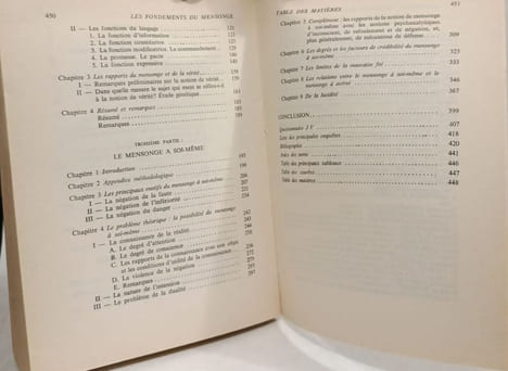 Les fondements du mensonge. Durandin