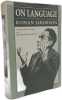 On Language. Jakobson Roman  Monville-Burston Monique  Waugh Linda R