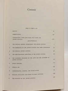 Judenrat: The Jewish Councils in Eastern Europe under Nazi Occupation