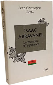 ISAAC ABRAVANEL. La mémoire et l'espérance