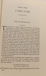 English Literature in the Early Eighteenth Century 1700-1740