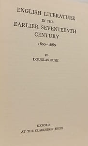 English Literature in the Earlier Seventeenth Century