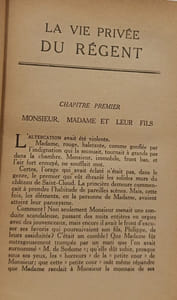 La Vie Privée du Régent