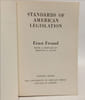 Standards of American Legislation. Ernst Freund