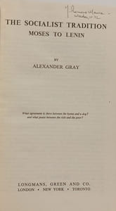 The Socialist Tradition: Moses to Lenin