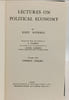 Lectures on Political Economy - VOLUME ONE. Knut Wicksell