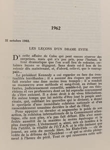 Au fil des jours - propos d'un libéral 1962-1965