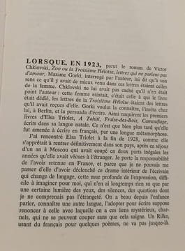 Elsa Triolet choisie par Aragon. Elsa Triolet