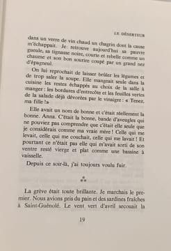 Le déserteur. Claude Dejacques