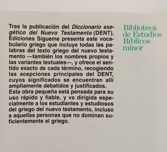 Vocabulario griego del Nuevo Testamento (Biblioteca Estudios Bíblicos Minor Band 5)