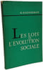Les lois de l'&eacute;volution sociale. G. Gleserman