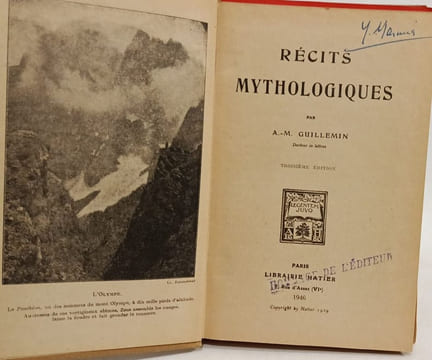 Récits mythologiques. A.-M. Guillemin
