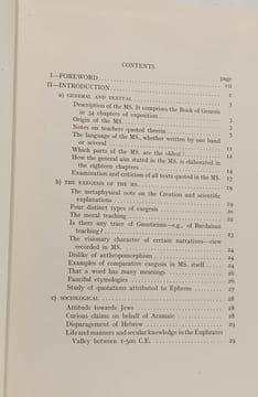 The Early Syrian Fathers on Genesis from a Syriac Ms. on the pentateuch in the Migana Collection. Abraham Levene