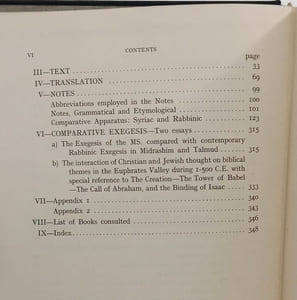 The Early Syrian Fathers on Genesis from a Syriac Ms. on the pentateuch in the Migana Collection