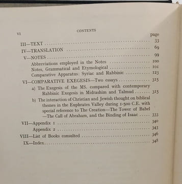 The Early Syrian Fathers on Genesis from a Syriac Ms. on the pentateuch in the Migana Collection. Abraham Levene
