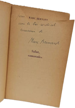 Salut camarades. MARC BERNARD