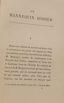 Le Mannequin d'osier. Anatole France