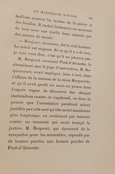 Le Mannequin d'osier. Anatole France