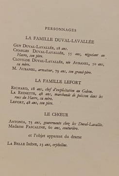 Les fiancés du Havre. Armand Salacrou