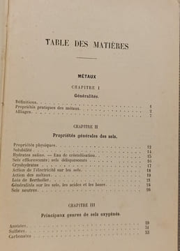 Métaux Chimie Organique. Joly et Lespieau