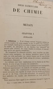 Métaux Chimie Organique