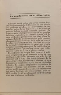 Machinisme et culture