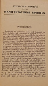 Instruction pratique sur les manifestations spirites