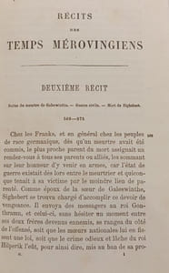 Récits des temps mérovingiens précédés de Considérations sur l'histoire de France Tome 2