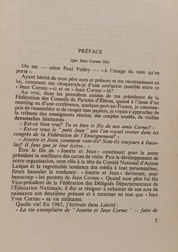 Josette et Jean Cornec instituteurs. Jean Cornec