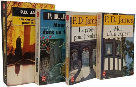 PD James Collection - Un certain goût pour la mort + Meurtre dans un fauteuil + La proie pour l' ombre + Mort d'un expert. P.D. James