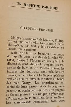 Un meurtre par mois. Anne Hocking