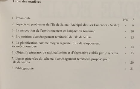 L'île de Salina (Sicile) dans le programme MAB UNESCO et dans le projet national des îles Éoliennes. Carmelo Cavallaro