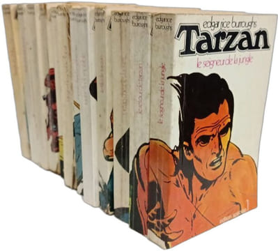 Tarzan - du n°1 au n°12 : le seigneur de la jungle; le retour de Tarzan; Tarzan chez les fauves; Le fils de Tarzan; Tarzan l'indomptable; Tarzan dans ...
