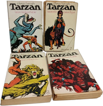 Tarzan - du n°1 au n°12 : le seigneur de la jungle; le retour de Tarzan; Tarzan chez les fauves; Le fils de Tarzan; Tarzan l'indomptable; Tarzan dans ...