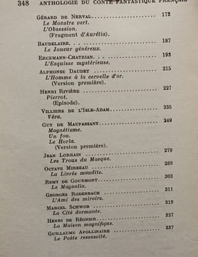 Anthologie du conte fantastique français. Pierre Castex