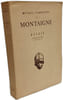 Essais - Livre second - premier volume. Montaigne