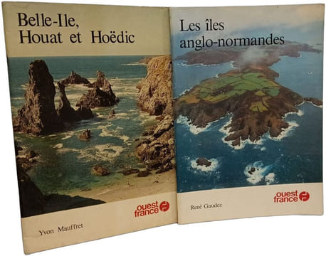 Ile d'Yeu + Les îles anglo-normandes + Belle-Ile Houat et Hoëdic --- 3 livres. Henry Mauffret Guadez