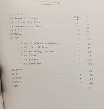 Archipel molenais - beniguet quemenes litiri molene trielen balanec bannec. Rougerie V