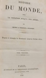 Histoire du monde depuis la création jusqu'à nos jours Tome 3