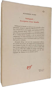 Stalingrad : description d'une bataille - première édition