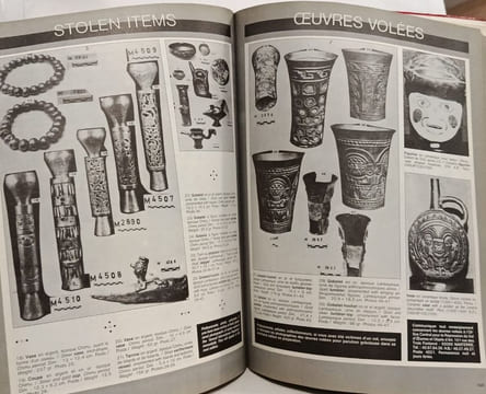 Annuaire International des Oeuvres et Objets dArt volés. International yearbook of stolen Works of Art 1992-1993. Monestier Martin