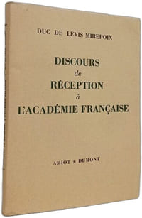 Discours de réception à l'Académie française