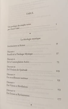 LA THEOLOGIE MYSTIQUE. Camus Jean-Pierre Vidal Daniel