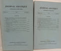 Journal Asiatique 6 num&eacute;ros TOME 288-1 / 290-1 / 292-1-2 / 294-1 / 294-2 / 295-1 - &eacute;dit&eacute;s entre 2000 et 2008. Collectif