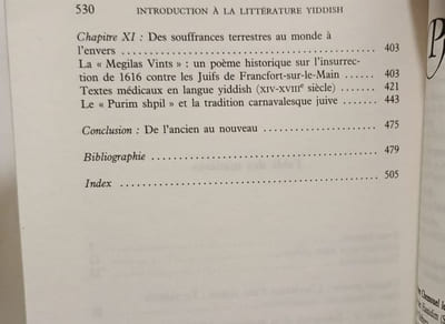 INTRODUCTION A LA LITTERATURE YIDDISH ANCIENNE