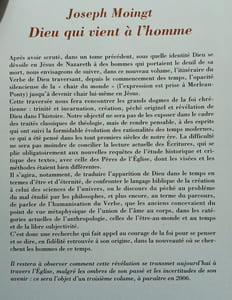 Dieu qui vient à l'homme - T.1: Du deuil au dévoilement de Dieu + T.2 I. et II. : De l'apparition à la naissance de Dieu --- 3 Volumes