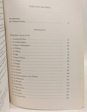 LE PHYSIOLOGOS - BESTIAIRE DES BESTIAIRES: Le bestiaire des bestiaires. Anonyme  Zucker Arnaud