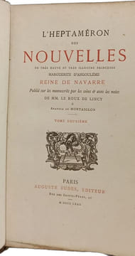 L'Heptaméron des nouvelles - TOME DEUXIEME. Marguerite d'Angoulême Reine de Navarre